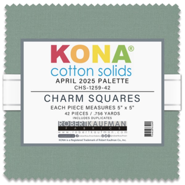 5" Charm Squares Kona April Fabric-CHS-1259-42