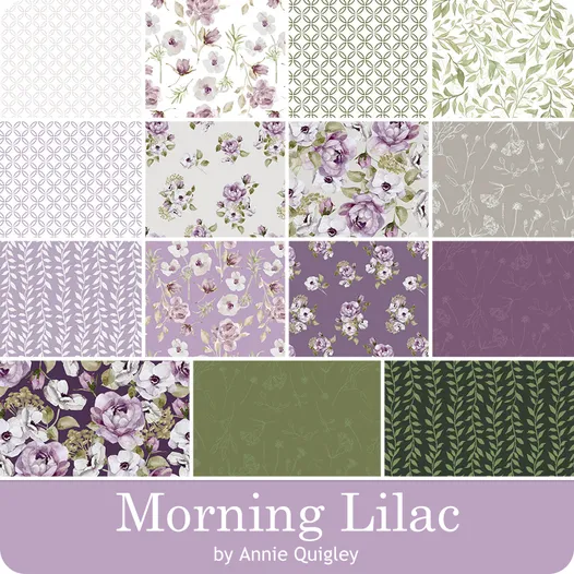 Quilting 5" Charm Pack Squares Morning Lilac By Camelot Fabrics.