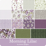 Quilting 5" Charm Pack Squares Morning Lilac By Camelot Fabrics.