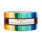 2.5" Kona Solids 1930's Cotton Jell Roll Strips Fabric 40pcs/bundle by Robert Kaufman