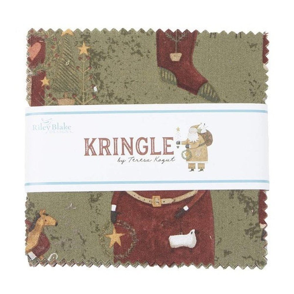 Quilting Charm Squares Pack Kringle By Teresa kaput For Riley Blake Designs