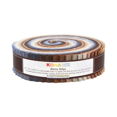 Kona Neutral Cotton Solids 1.5" Strips Jelly Roll Precut Fabric By Robert Kaufman