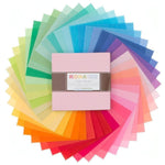 Kona Quilt Cotton Charm Squares Solids New Brights Palette Fabric By Robert Kaufman