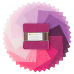 Kona Quilt Cotton Charm Squares Solids Wildberry Palette Fabric By Robert Kaufman