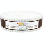 Kona White Cotton Solids 1.5" Strips Jelly Roll Precut Fabric By Robert Kaufman