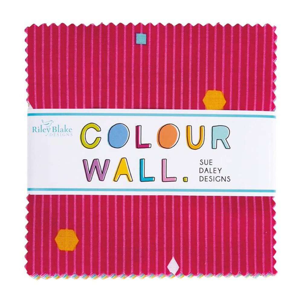 Quilting 5" Charm Squares Colour Wall By Sue Daley For Riley Blake Designs