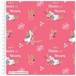 Quilting Cotton Fabric Fat Quarter 5 Piece Bundle Peter Rabbit Flowers and Dreams By Visage Textiles Ltd.