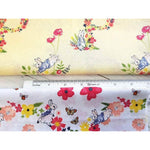 Quilting Cotton Fabric Fat Quarter 5 Piece Bundle Peter Rabbit Flowers and Dreams By Visage Textiles Ltd.