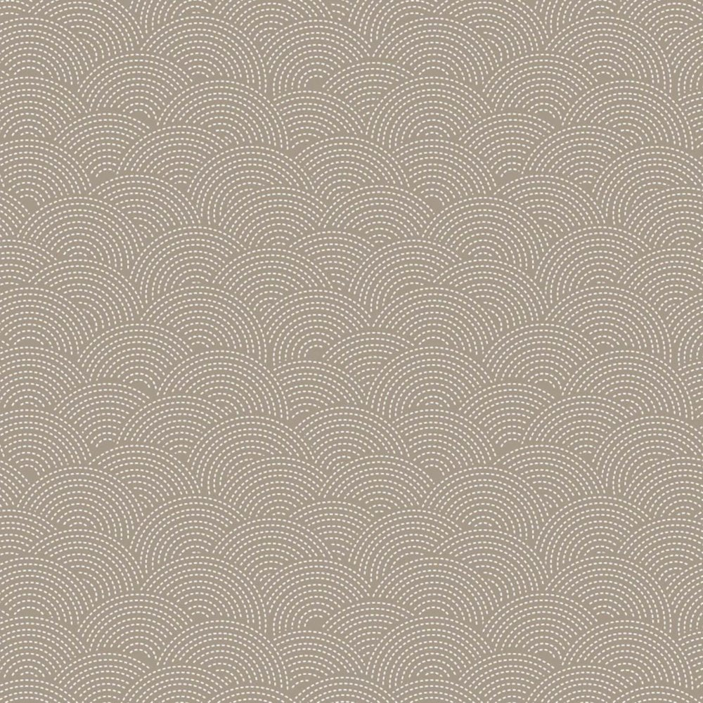 Quilting Cotton Fabric Light Taupe Sashiko By Camelot Fabrics