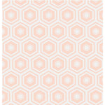 Quilting Cotton Fabric Mixology Blush Honeycomb By Camelot Fabrics