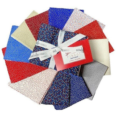 Quilting Cotton Fat Quarter Garden Pindot Anthem By Michael Miller