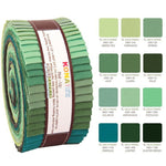 Quilting Cotton Kona 2.5" Spring Meadows Jelly Roll Strips Fabric 40pcs/bundle By Robert Kaufman