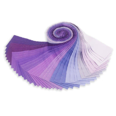 Quilting Cotton Kona Fabric Jelly Roll Lavender Fields Palette By Robert Kaufman