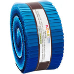 Quilting Cotton Kona Fabric Jelly Roll Waterfall Palette By Robert Kaufman
