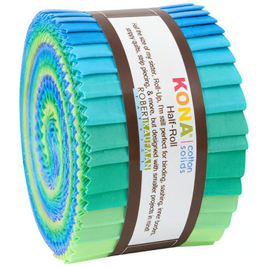 Quilting Cotton Kona Half Roll Solids Mermaid Shores By Robert Kaufman