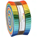 Quilting Cotton Kona Summer 13 Jelly Roll Strips Fabric By Robert Kaufman