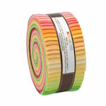 Quilting Cotton Kona Sunrise Solids Jelly Roll Precut Fabric By Robert Kaufman