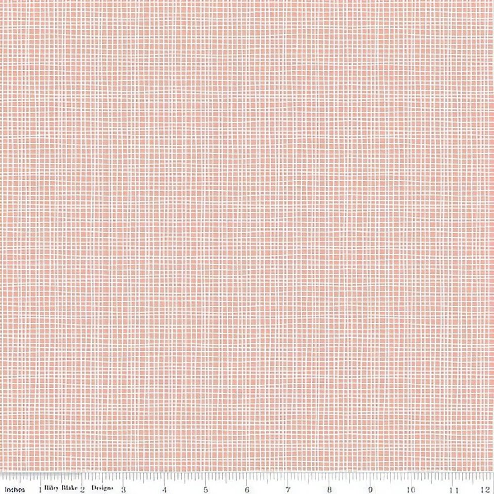 Riley Blake Designs Confetti Cotton Fabric Solid Sleep Tight Weave Coral
