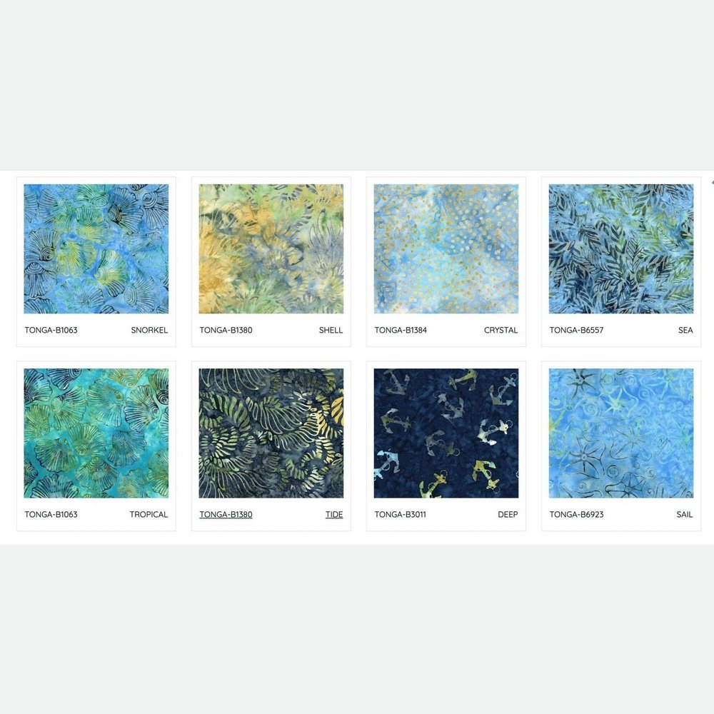 Timeless Treasures Tonga Batiks Scuba Mini Treats Charm Packs