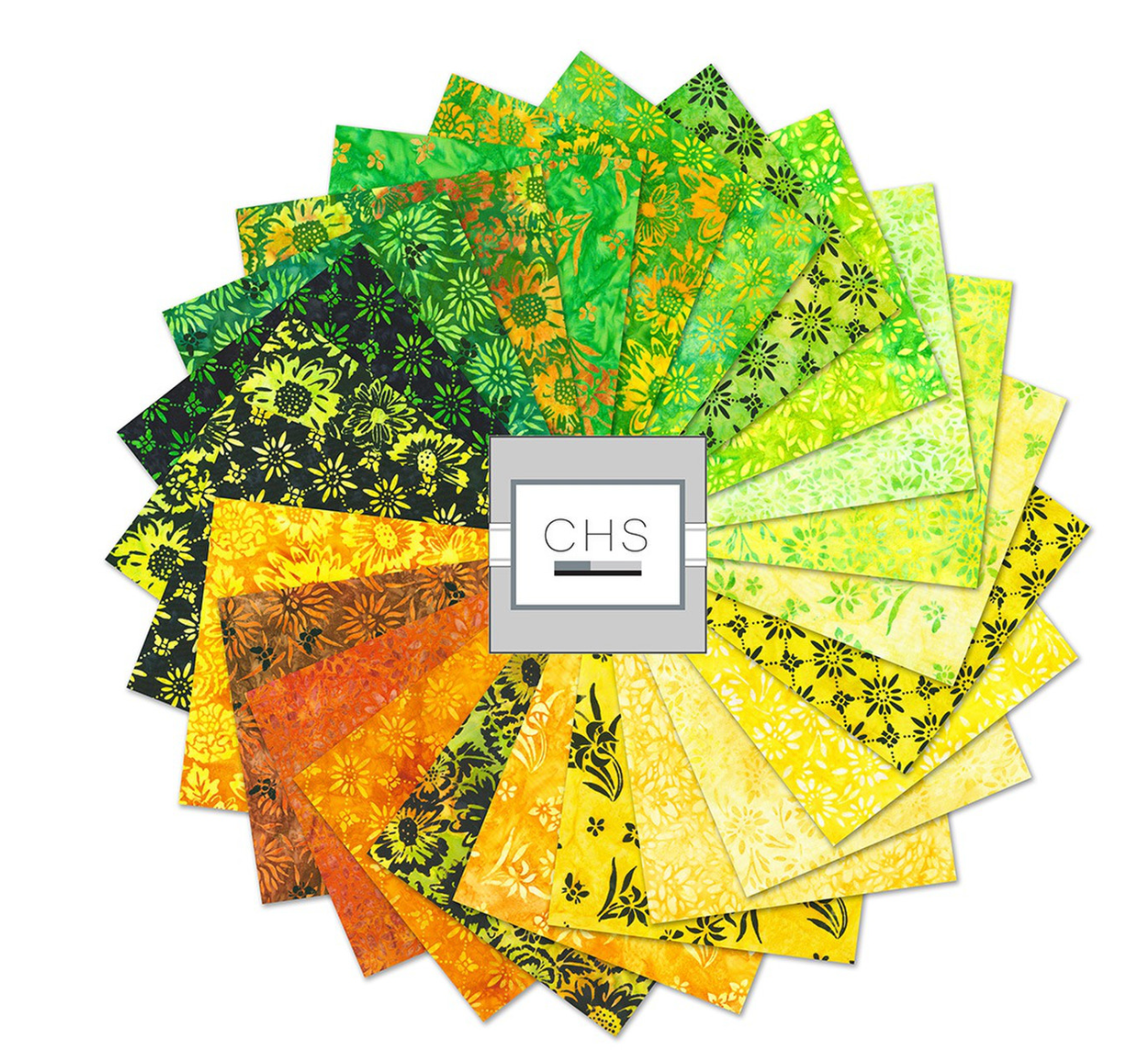 Kona Quilting Charm Squares Bees & Flowers Artisan Batiks by Robert Kaufman Fabrics