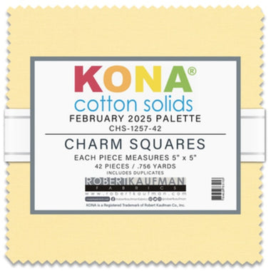 5" Charm Squares Kona February Fabric-CHS-1257-42