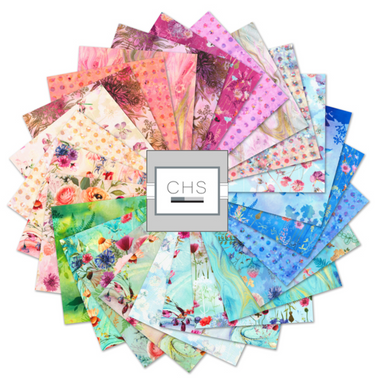 Kona Quilting Charm Squares Misty Garden Artisan Batiks by Robert Kaufman Fabrics