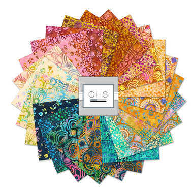Kona Quilting Charm Squares Oceanica Artisan Batiks by Robert Kaufman Fabrics