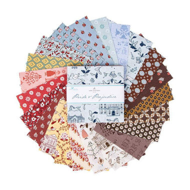 Quilting  Charm Squares Pack Jane Austen's House Pride & Prejudice By Riley Blake Designs