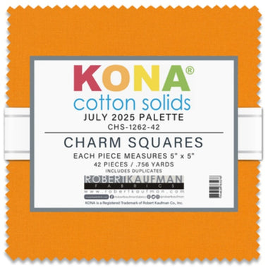 5" Charm Squares Kona July Fabric-CHS-1262-42