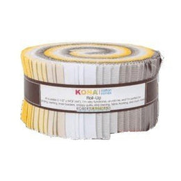 2.5" Strips Kona Cotton Fabric Sunny Side Up Palette, 24pcs/bundle by Robert Kaufman