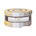 2.5" Strips Kona Cotton Fabric Sunny Side Up Palette, 24pcs/bundle by Robert Kaufman
