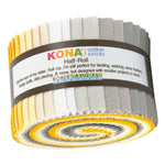 2.5" Strips Kona Cotton Fabric Sunny Side Up Palette, 24pcs/bundle by Robert Kaufman
