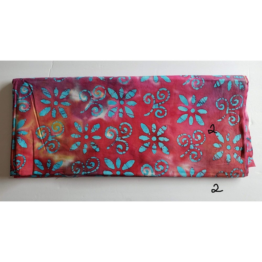 Beautiful Colourful Batik Fabrics for Quilting