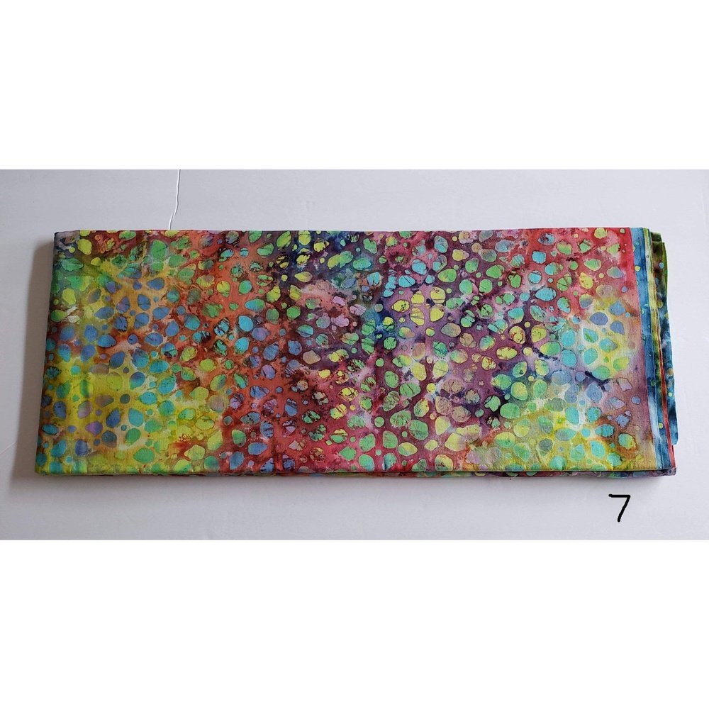 Beautiful Colourful Batik Fabrics for Quilting