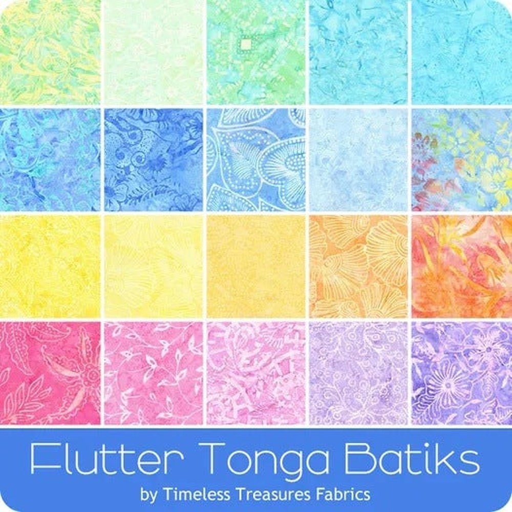 Timeless Treasures Tonga Batiks Flutter Mini Treats Charm Pack