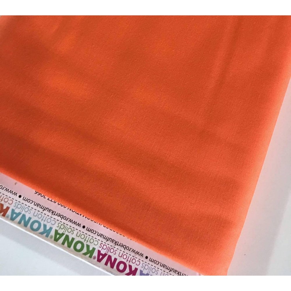 Kona Orangeade Solid Fabric by Robert Kaufman K001-853