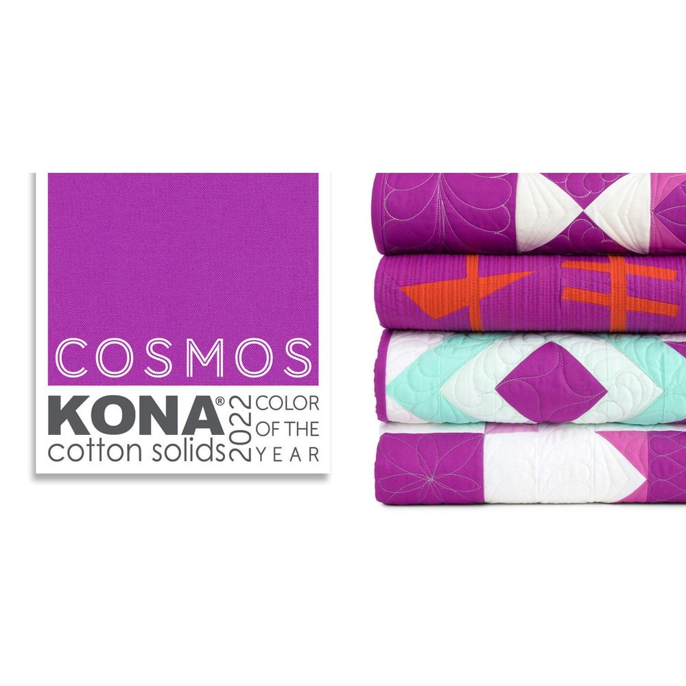 Kona Quilting Cotton Solid COTY Cosmos 2022 Jelly Roll 2.5" Fabric By Robert Kaufman