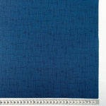 Navy Stitched 100% Quilting Cotton Fabric by Nutex
