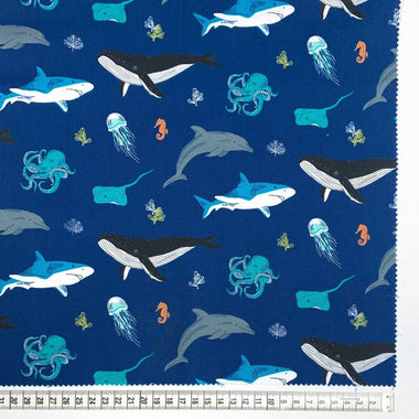 Premium Quilting Cotton Fabric Ocean by Nutex Fabrics