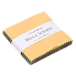 Quilting Cotton Bella Solids 2.5" Mini Charms Squares By Moda