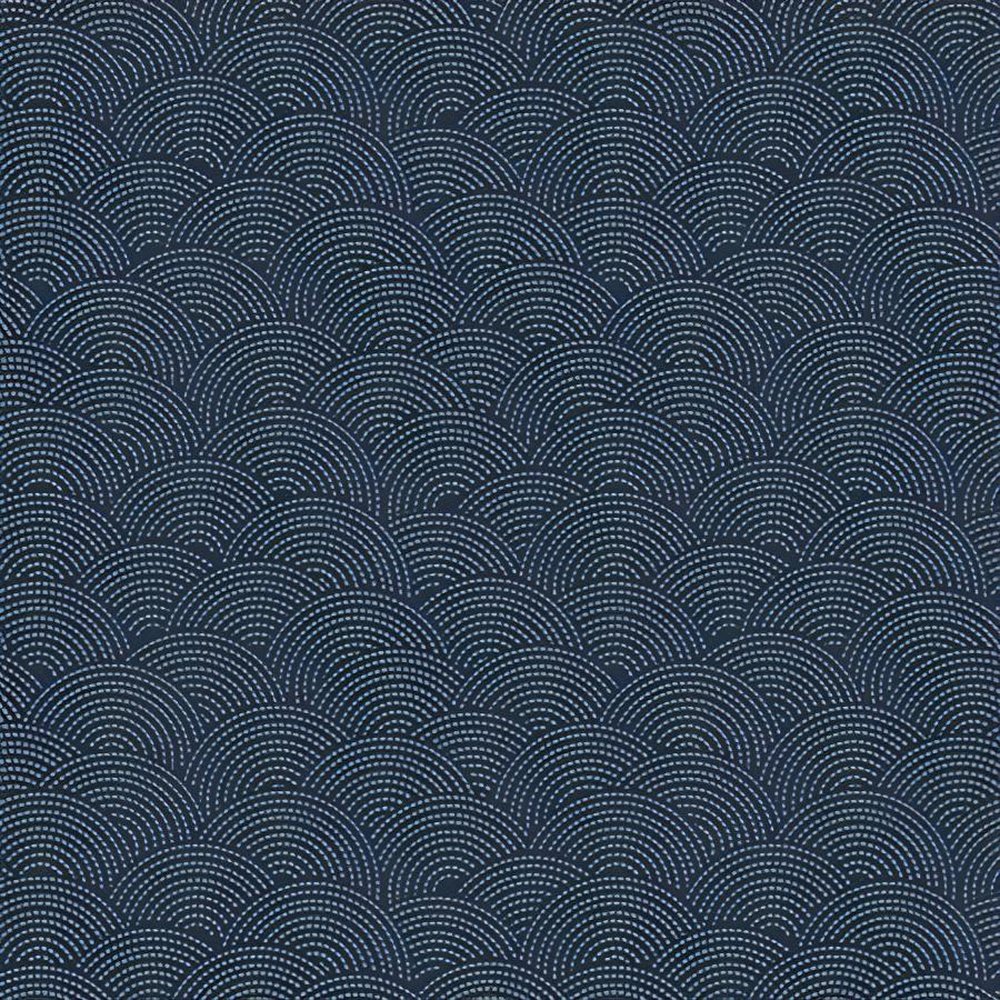 Quilting Cotton Fabric Indigo Sashiko By Camelot Fabrics