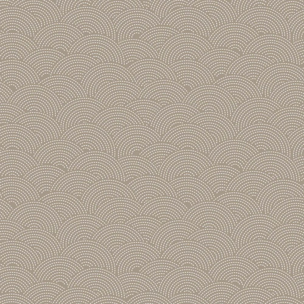 Quilting Cotton Fabric Light Taupe Sashiko By Camelot Fabrics