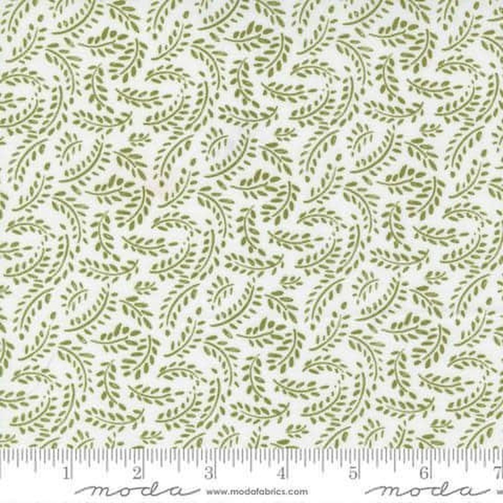 Quilting Cotton Fabric Timber White and Pine Meadows By Sweetwater For Moda Fabrics