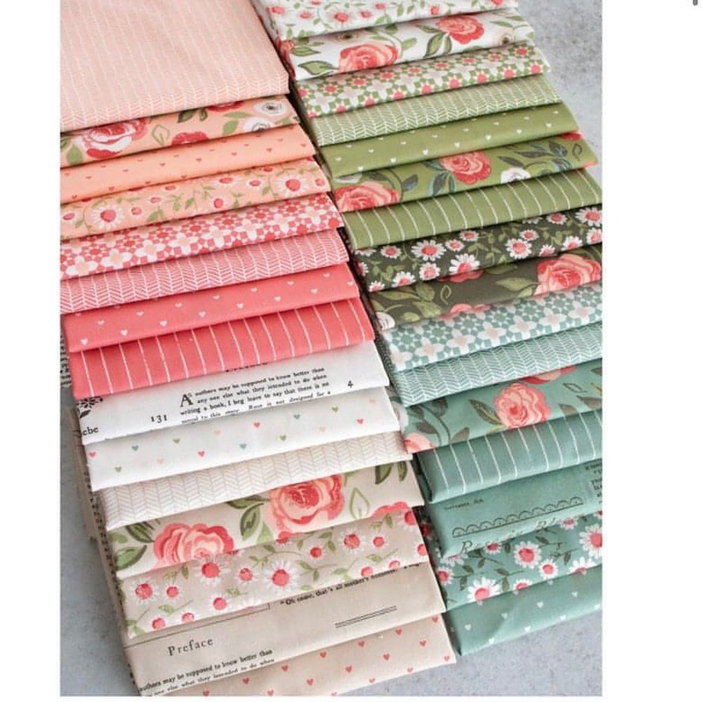 Quilting Cotton Fat Quarter Bundle Love Note By Lella Boutique For Moda Fabrics