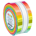 Quilting Cotton Kona Solids Sunroom Jelly Roll Strips Fabric 40pcs/bundle by Robert Kaufman