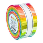 Quilting Cotton Kona Solids Sunroom Jelly Roll Strips Fabric 40pcs/bundle by Robert Kaufman
