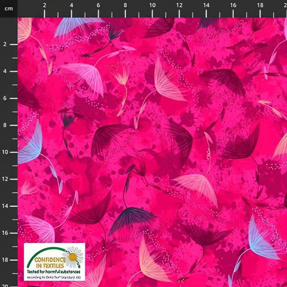 Quilting Cotton Maple Squares Flowers In The Wind Fabric by Stof