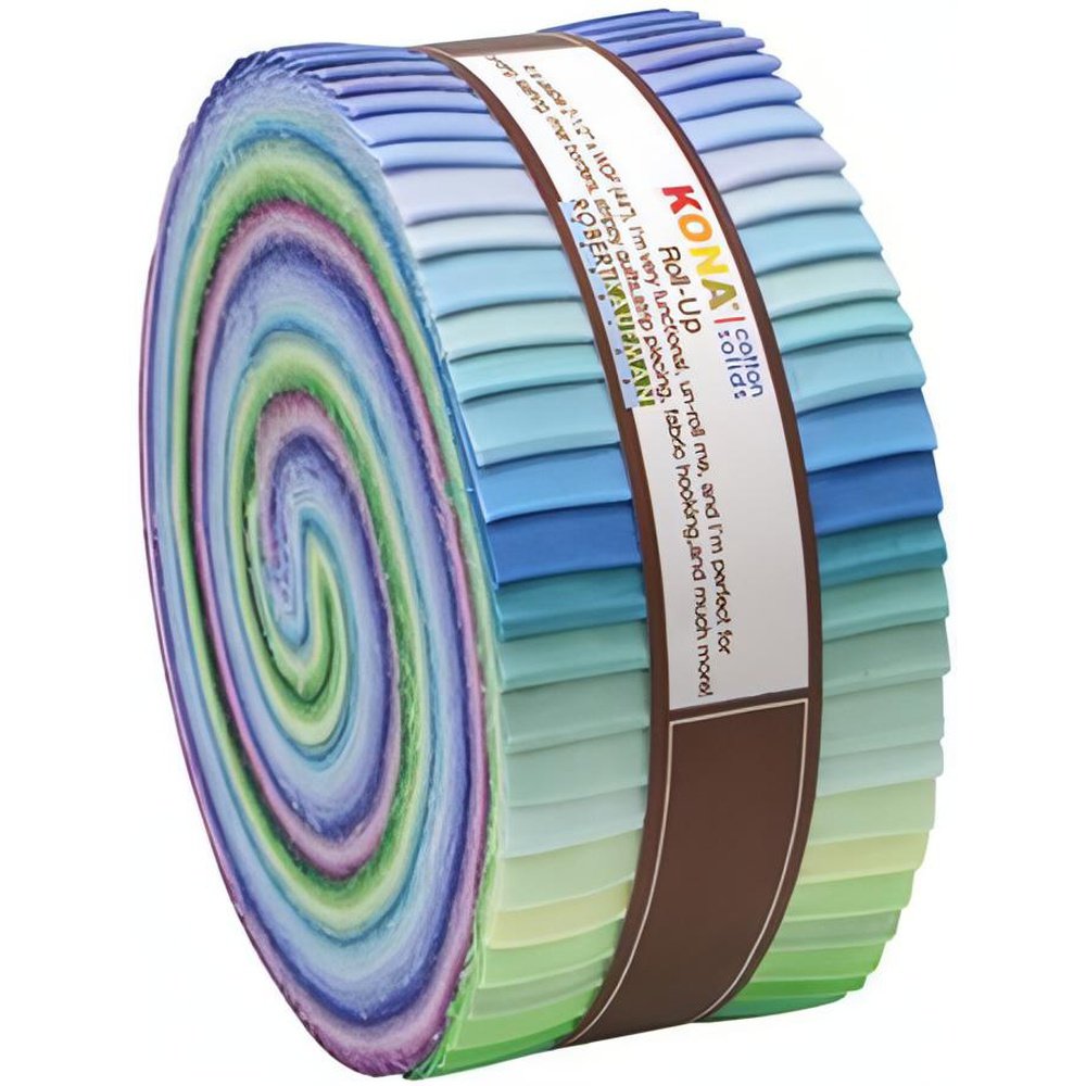 Quilting Cotton Solid Jelly Roll Strips Kona Fabric Sunset By Robert Kaufman