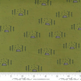 Quilting Cotton Timber Pine Campsite Badges By Sweetwater for Moda Fabrics