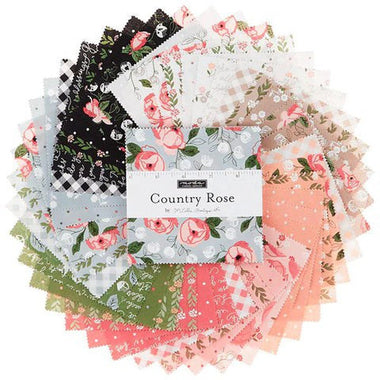 Quilting Fabric Charm Pack 42pc Country Rose By Lella Boutique For Moda Fabrics